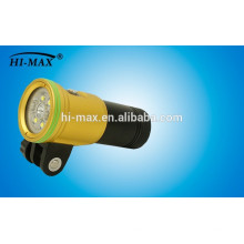 Antorcha de buceo de patentes Hi-max xml u2 2400 lumen 140 rayos anchos llevado linterna de buceo